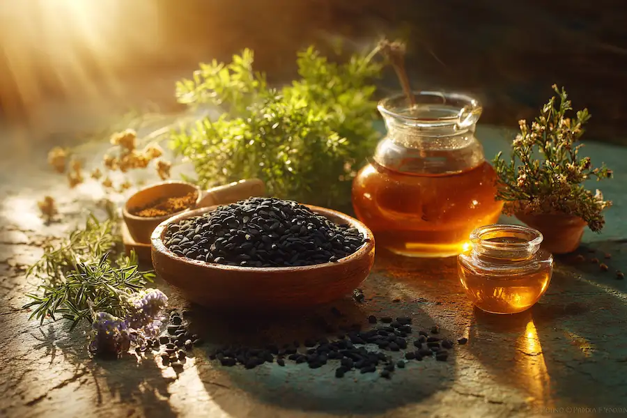 black seeds nigella sativa natural healing energy wellness balance herbal remedy