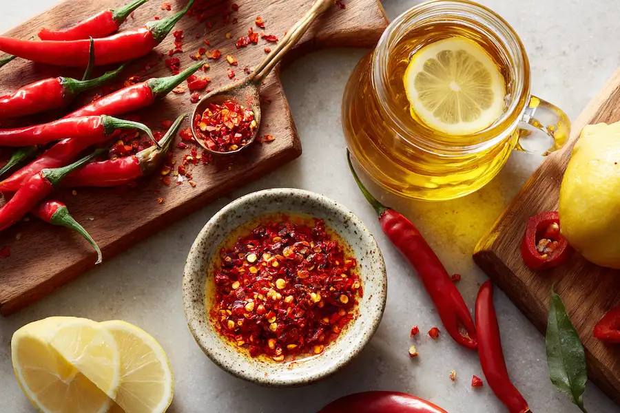 how to use red chili peppers spicy recipes olive oil tea natural fat burner