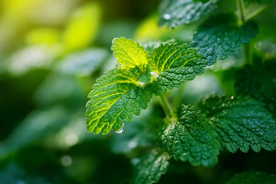 lemon balm melissa officinalis aromatic herb natural calm