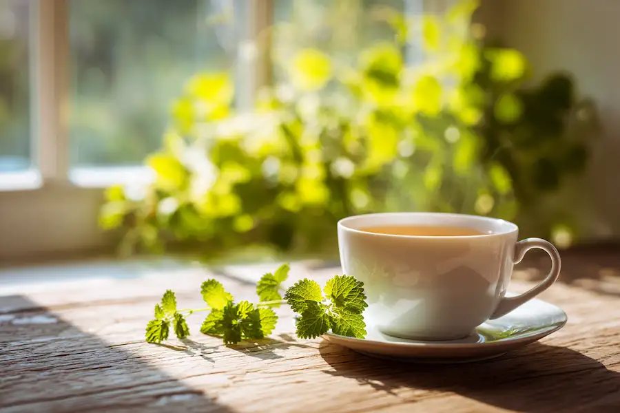 lemon balm tea relaxation calm heart balance