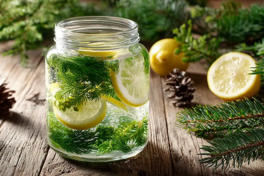pine needle sprite fermentation homemade soda recipe