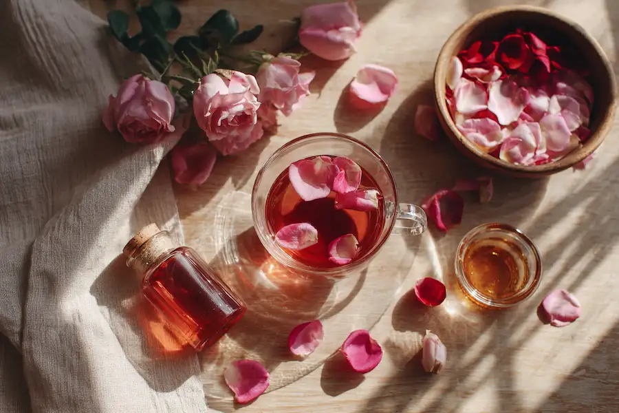 rose tea rosewater rose oil homemade natural remedies