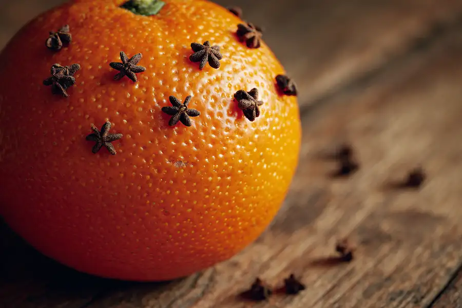 clove orange pomander creation