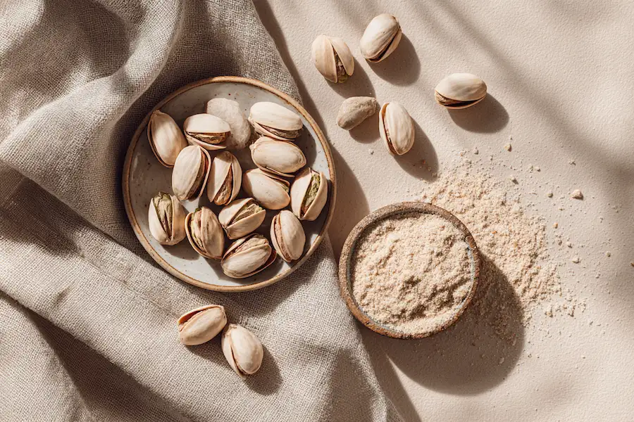 łupiny pistacji naturalne zastosowanie płaskie