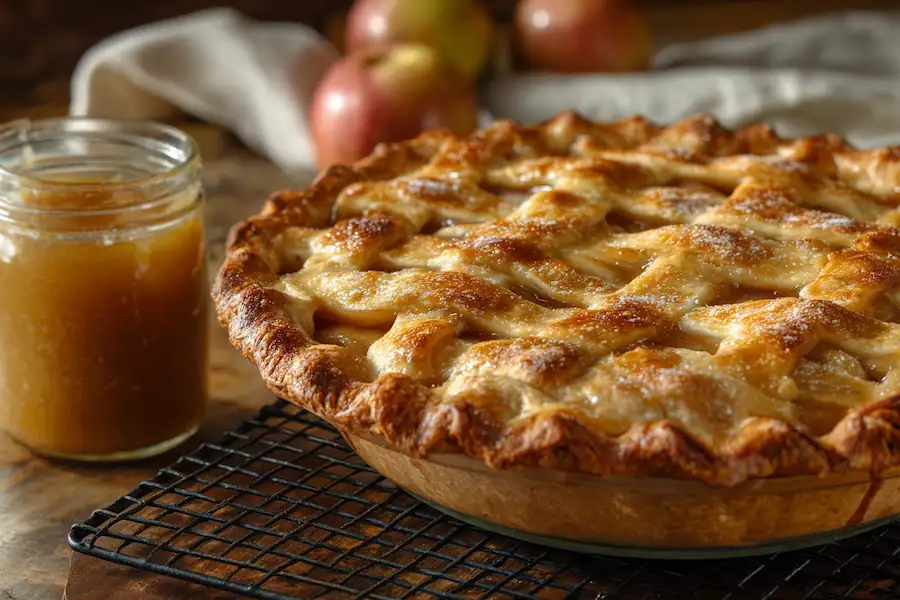tarte aux pommes rapide à base de garniture en conserve