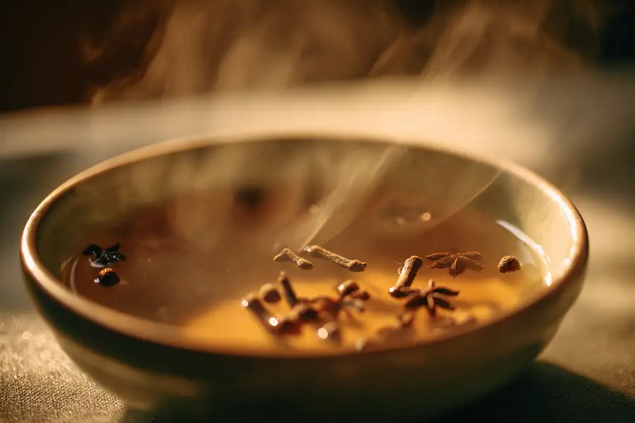 clove aromatherapy bowl closeup