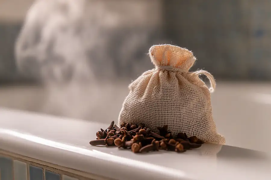 aromathérapie pour bain de clous de girofle