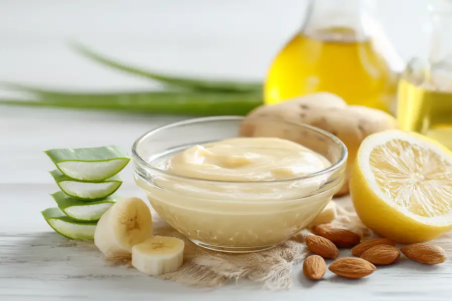 diy banana potato brightening cream