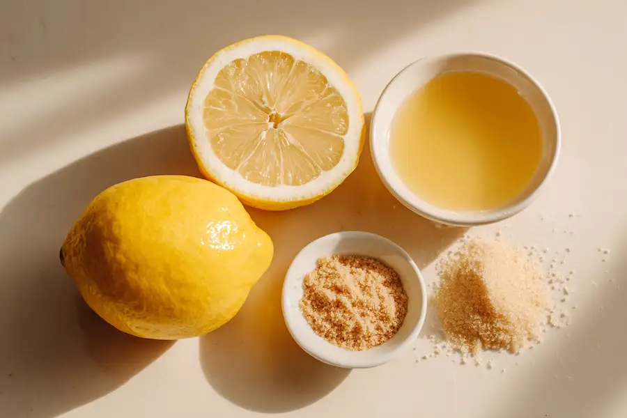 cytrynowy łokieć rozjaśniający płaski