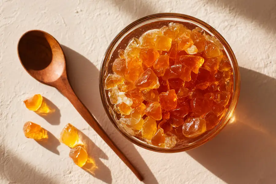 peach resin benefits and preparation