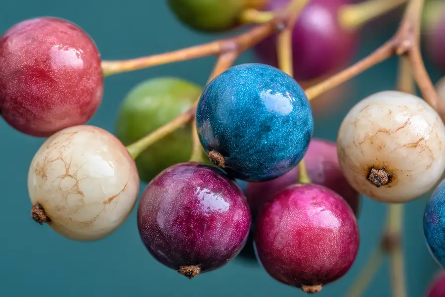 porcelain berry fruit close up