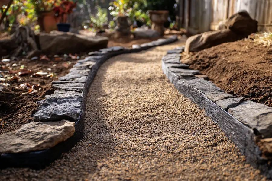 gravel garden path construction