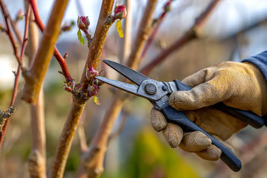 winter rose pruning technique