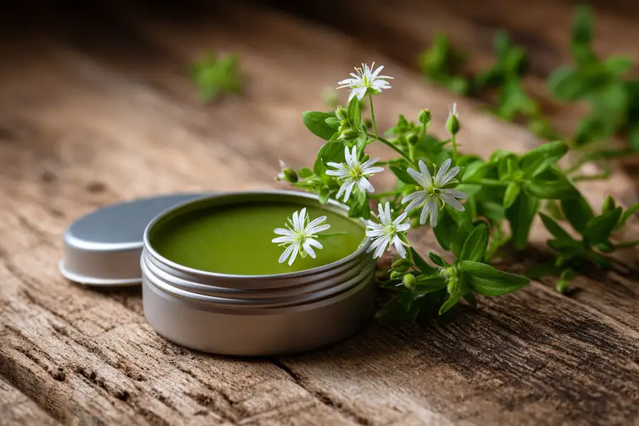 chickweed salve green herbal balm