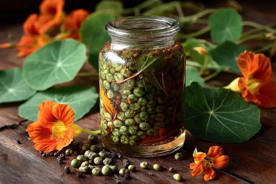 pickled nasturtium seeds capers