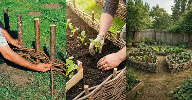 Wattle Garden Beds: A Natural, Durable Raised Bed You Can Build Yourself