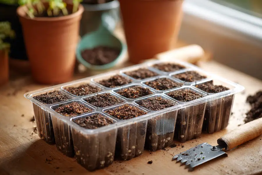 méthode de plantation de glaçons de graines de carotte