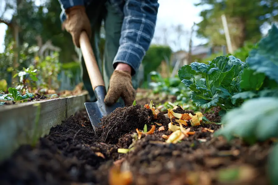 méthode de compostage en tranchée du jardin