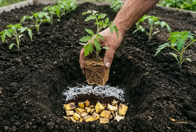 The Deep Planting Technique for Double Tomato Yields